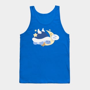 Sleepy Moon Turtle Tank Top